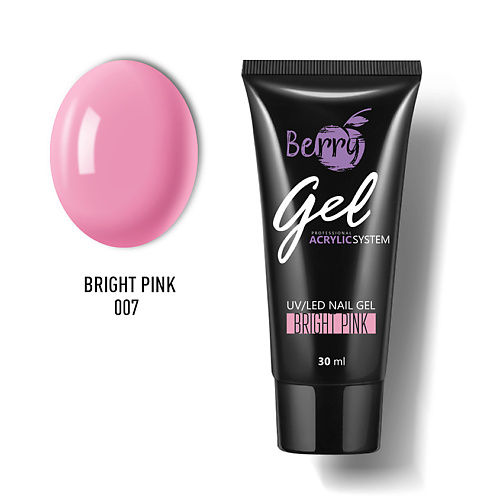 Базовое и верхнее покрытие для ногтей JESSNAIL Гель акриловый JN Berry Gel №004 Light Pink (св-розовый)