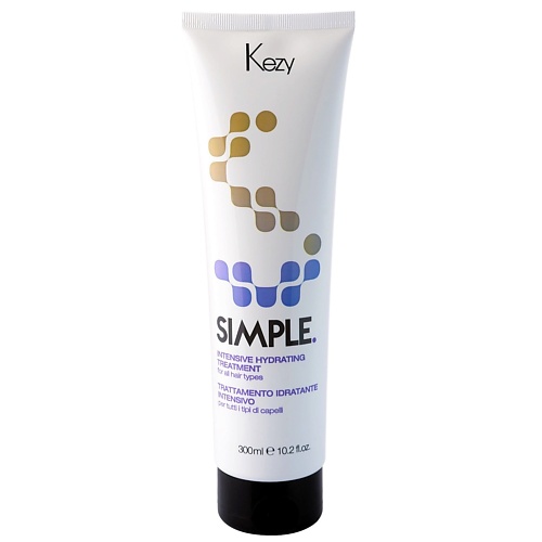 Маска для волос KEZY Крем-маска для глубокого восстановления волос с аминокислотами, SIMPLE kezy simple nourishing