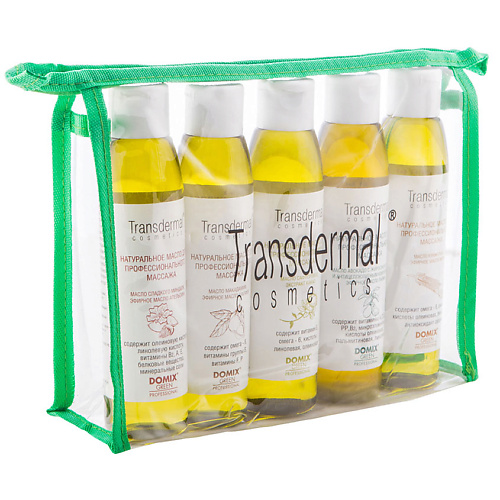Набор средств для ухода за телом DOMIX Подарочный набор 5 масел по для массажа Transdermal Cosmetics с выгодой 18%