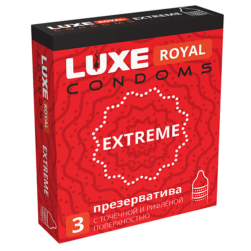 LUXE CONDOMS Презервативы LUXE ROYAL Extreme 3 luxe condoms презервативы luxe эксклюзив кричащий банан 1