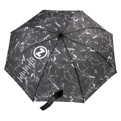 PLAYTODAY Зонт-полуавтомат черный playtoday зонт трость полуавтоматический для девочек