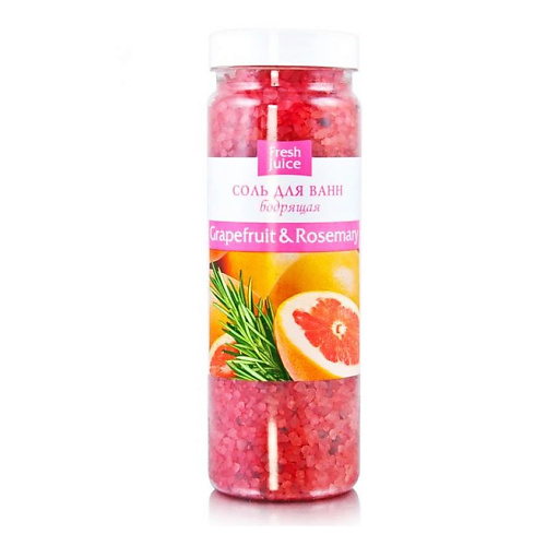 фото Fresh juice соль для ванн grapefruit&rosemary