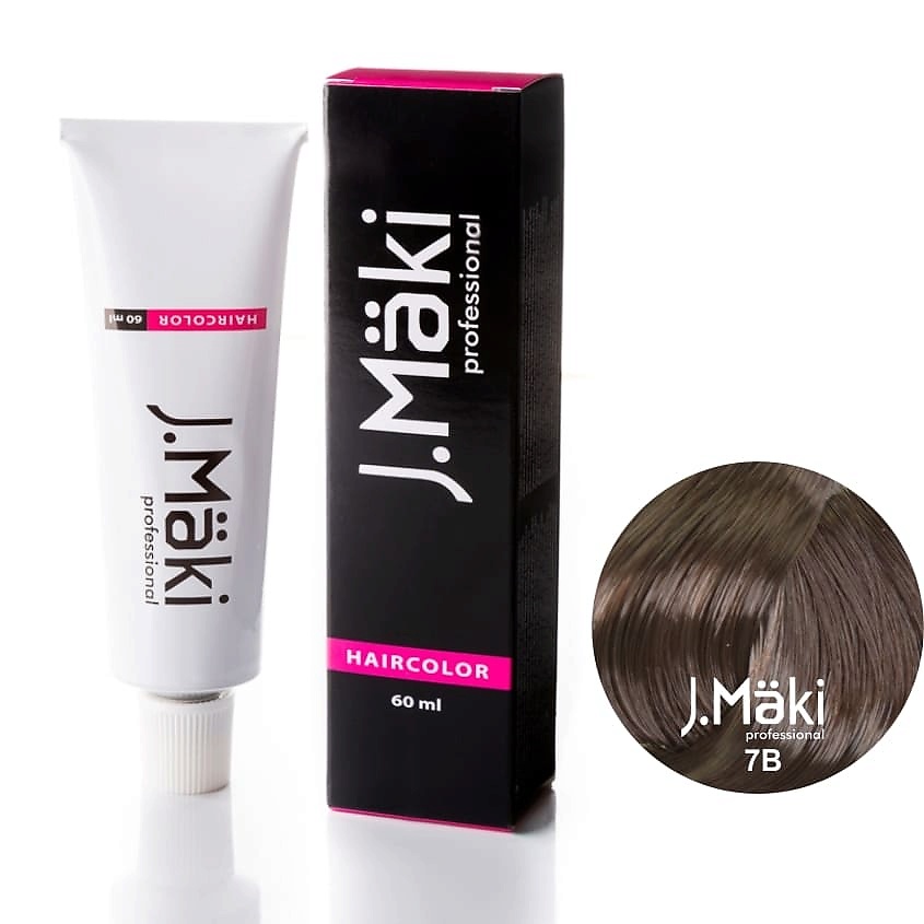 

J.MÄKI PROFESSIONAL Краситель для волос 7B Капучино