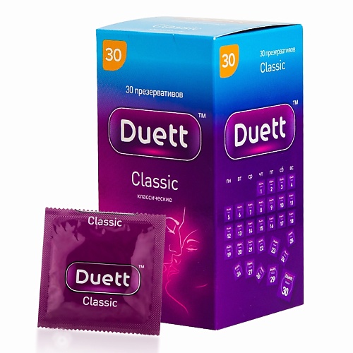 DUETT Презервативы Сlassiс 30 duett презервативы сlassiс 42