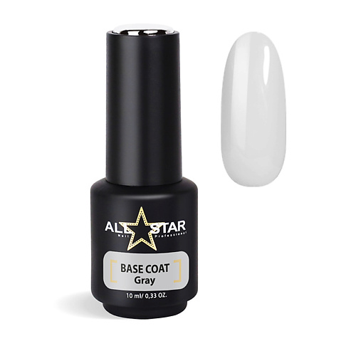 Базовое покрытие для ногтей ALL STAR PROFESSIONAL Пластичная цветная база для ногтей BASE COAT Red