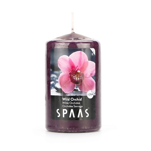 SPAAS Свеча-столбик ароматическая Дикая орхидея 1 spaas свеча чайная ароматическая дикая орхидея 1