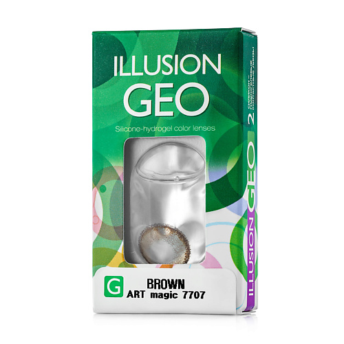 Купить ILLUSION Цветные контактные линзы ILLUSION GEO Magic brown