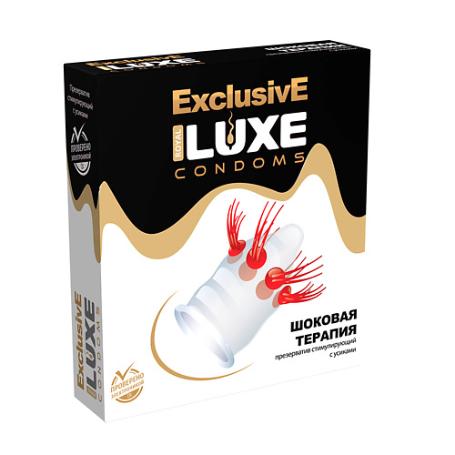 LUXE CONDOMS Презервативы Luxe Эксклюзив Шоковая терапия 1 luxe condoms презервативы luxe эксклюзив кричащий банан 1