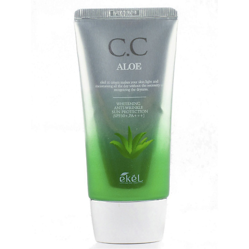 Уход за лицом Ekel Тональный СС крем с Алоэ Увлажняющий CC Cream Aloe SPF 50+ PA+++