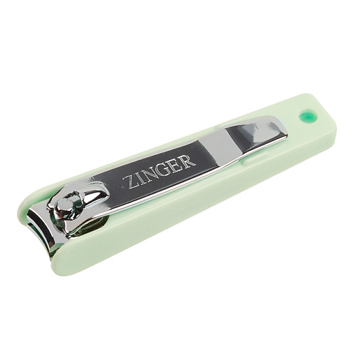 фото Zinger клипер книпсер средний в пластмассовом зеленом чехле sln-603