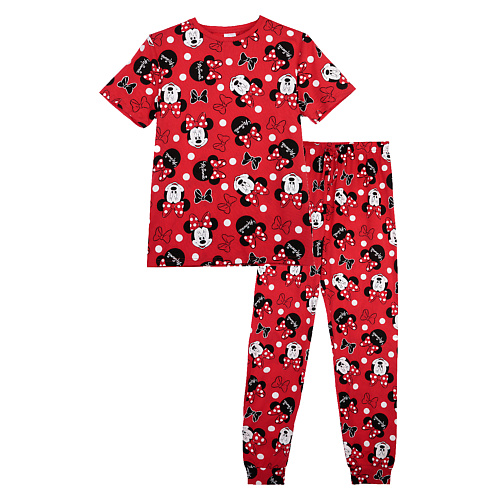 цена Пижама PLAYTODAY Пижама трикотажная для женщин Minnie Mouse family look