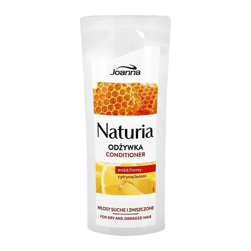 фото Joanna кондиционер для волос naturia мед и лимон (для сухих и поврежденных волос)