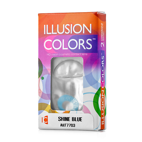Оптика ILLUSION Цветные контактные линзы  colors SHINE blue