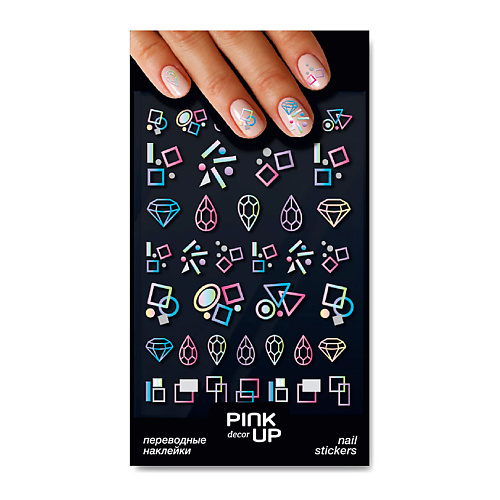PINK UP Наклейки для ногтей переводные DECOR NAIL STICKERS pink up наклейки для ногтей переводные decor nail stickers