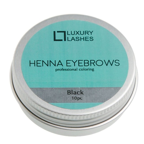 фото Luxury lashes средство для окрашивания волос бровей (хна для бровей, темно-коричневая)