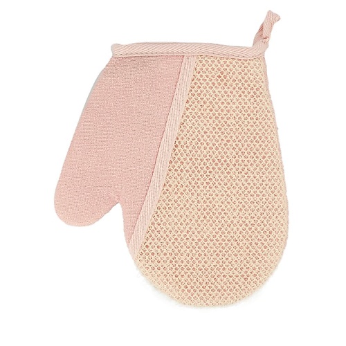 DECO. Мочалка-рукавица для тела розовая (нейлон) deco мочалка рукавица для тела кесса