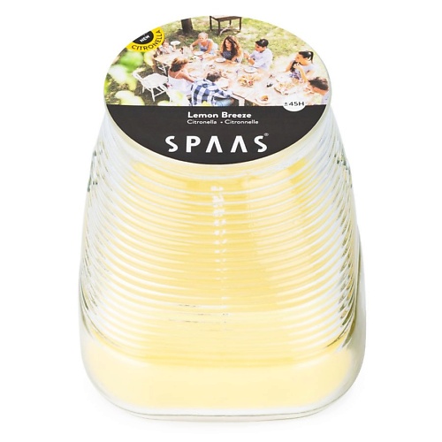 SPAAS Свеча в стакане  Цитронелла Лимонный бриз 1.0 spaas свеча белая в стакане неароматизированная 1
