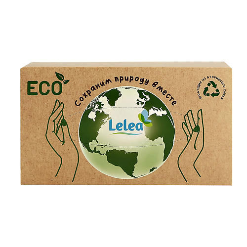 LELEA Салфетки бумажные ECO 2-х слойные 100 lelea полотенца бумажные eco 2 х слойные 2