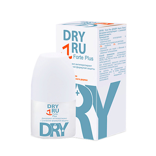 Дезодорант-ролик DRY RU Дезодорант-антиперспирант с усиленной формулой защиты Forte Plus дезодорант vitateka dry extra forte 50 мл