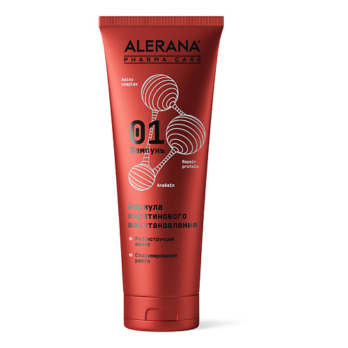 Шампунь для волос ALERANA Pharma Care Шампунь кератиновое восстановление цена и фото