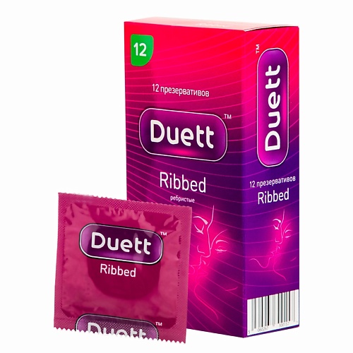 Купить DUETT Презервативы Ribbed с кольцевым рифлением