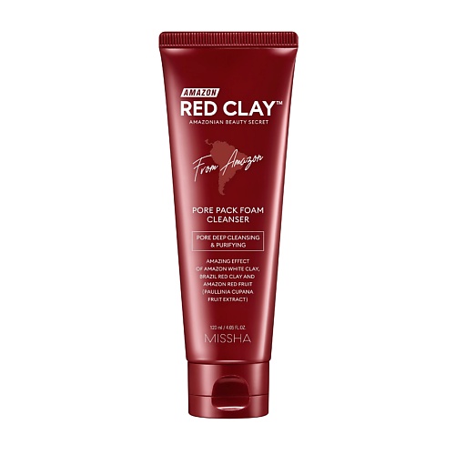 

MISSHA Пенка для очищения пор AMAZON RED CLAY™ PORE PACK FOAM CLEANSER
