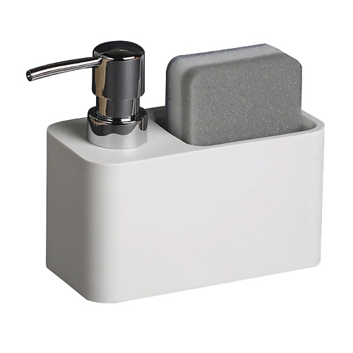 Дозатор для жидкого мыла DENEZO Дозатор для моющего средства и мыла с подставкой для губки Handy