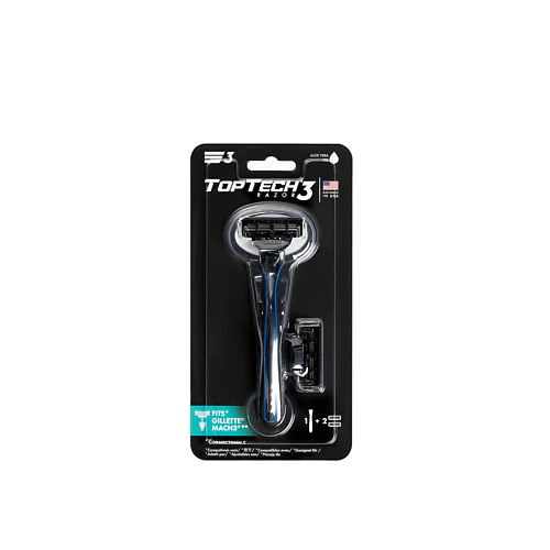 

TopTech Бритва Razor 3, станок + 2 сменные кассеты