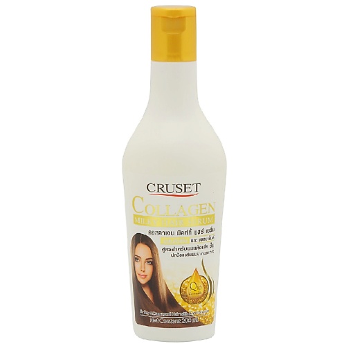 CRUSET Сыворотка для поврежденных волос молочная с Коллагеном Collagen Milky Serum
