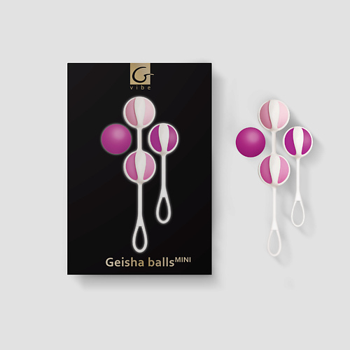 Секс-игрушки Gvibe Geisha balls Mini Raspberry Вагинальные шарики Тренажер Кегеля