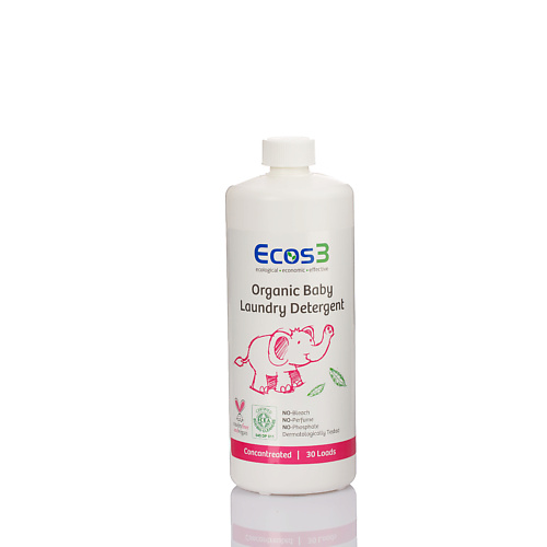 Гель для стирки ECOS3 Органическое жидкое средство для стирки детского белья гель для стирки cleeny средство моющее жидкое zero для стирки белья