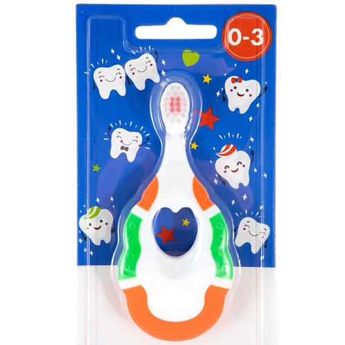 MIXTE Щетка зубная детская 0-3 мягкая детская зубная щетка synergetic для детей от 3 до 6 лет мягкая розовая