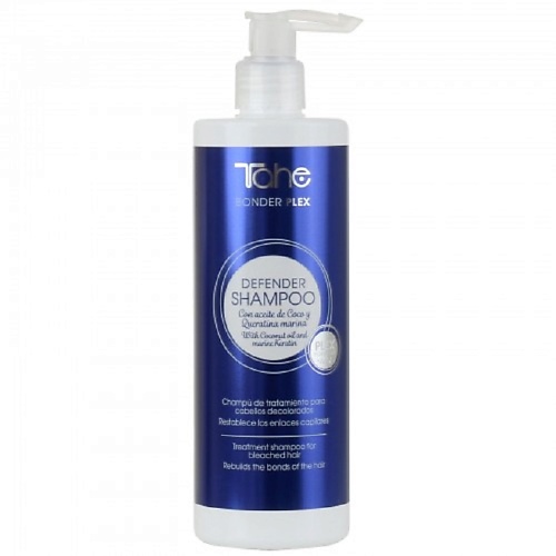 TAHE Шампунь для светлых и обесцвеченных волос BONDER PLEX DEFENDER SHAMPOO 400 tahe шампунь солнцезащитный для волос botanic solar sensitive shampoo 400