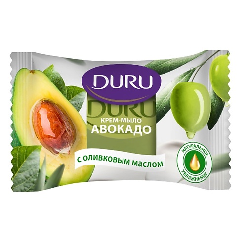 Средства для ванной и душа DURU Туалетное крем-мыло Авокадо с оливковым маслом 80