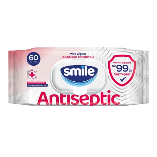 фото Smile wonderland влажные антибактериальные салфетки с антисептическим эффектом