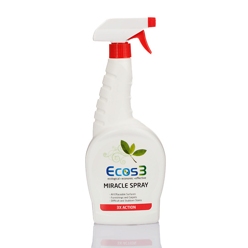 цена Спрей для уборки ECOS3 Универсальный моющий спрей с маркировкой MIRACLE