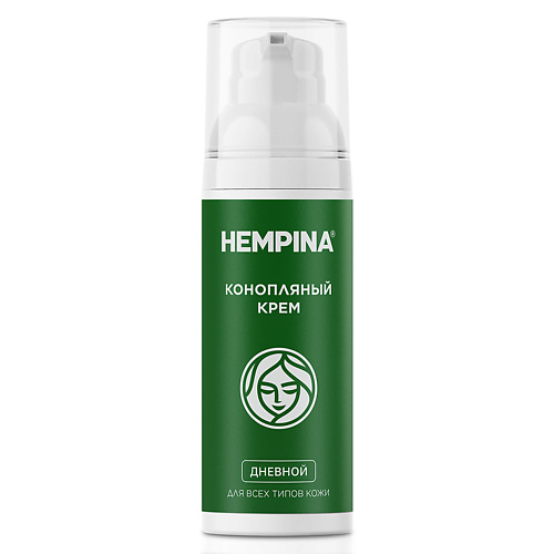 Крем для лица HEMPINA Крем дневной на основе конопляного масла для нормальной кожи лица Защита и увлажнение