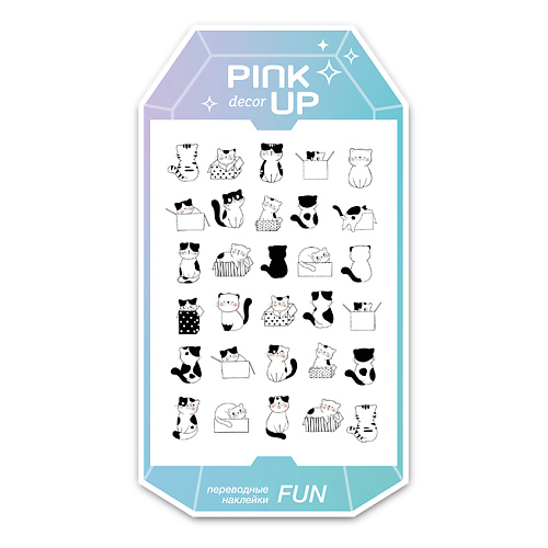 PINK UP Наклейки для ногтей DECOR 2D переводные тон 842 pink up наклейки для ногтей переводные decor nail stickers