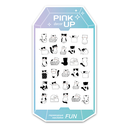 PINK UP Наклейки для ногтей DECOR 2D переводные тон 842 pink up наклейки для ногтей переводные decor mystic