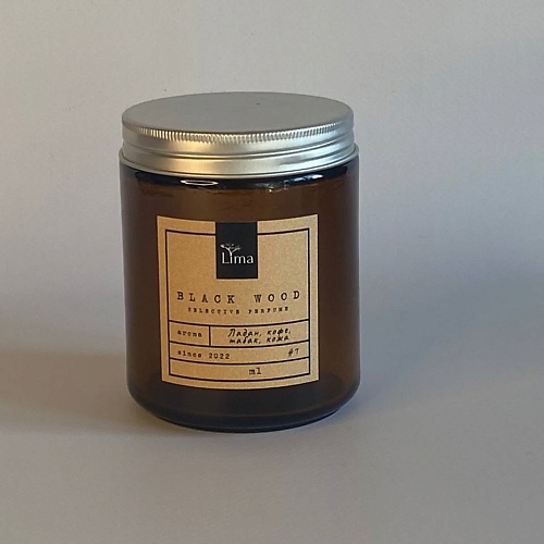 LIMA Ароматическая свеча Black wood 250 24 grams ароматическая свеча с ароматом кофе 200