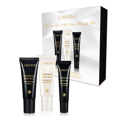 LIMONI Набор для лица Premium Syn-Ake mini Set (Cream+Light Cream+Eye Cream)