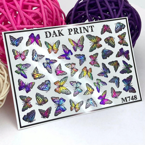 DAK PRINT Слайдер-дизайн для ногтей M748 kashmir print