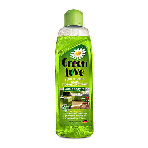 GREEN LOVE Моющее средство универсальное 1000 dew универсальное моющее средство лимон 1000