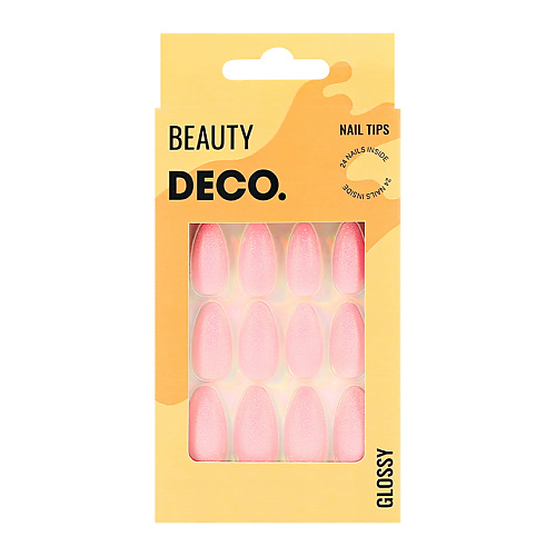 фото Deco. набор накладных ногтей glossy pink shine
