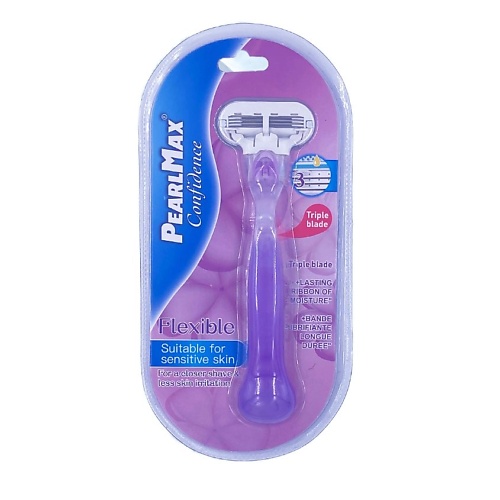 PEARLMAX Бритва со сменной кассетой Confidence Flexible 1 gillette бритва gillette mach3 с 1 сменной кассетой mach3 cменные кассеты для бритья