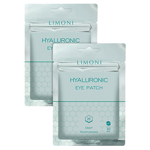 LIMONI Набор увлажняющих патчей для глаз Hyaluronic 60 limoni подарочный набор для лица premium syn ake care set ночная маска легкий крем крем для век