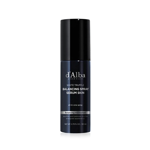 D`ALBA Спрей сыворотка для мужчин White Truffle Balancing Spray Serum Skin 80.0 mixit увлажняющая сыворотка концентрат с гиалуроновой кислотой skin chemistry hyaluronic acid 1 5% serum