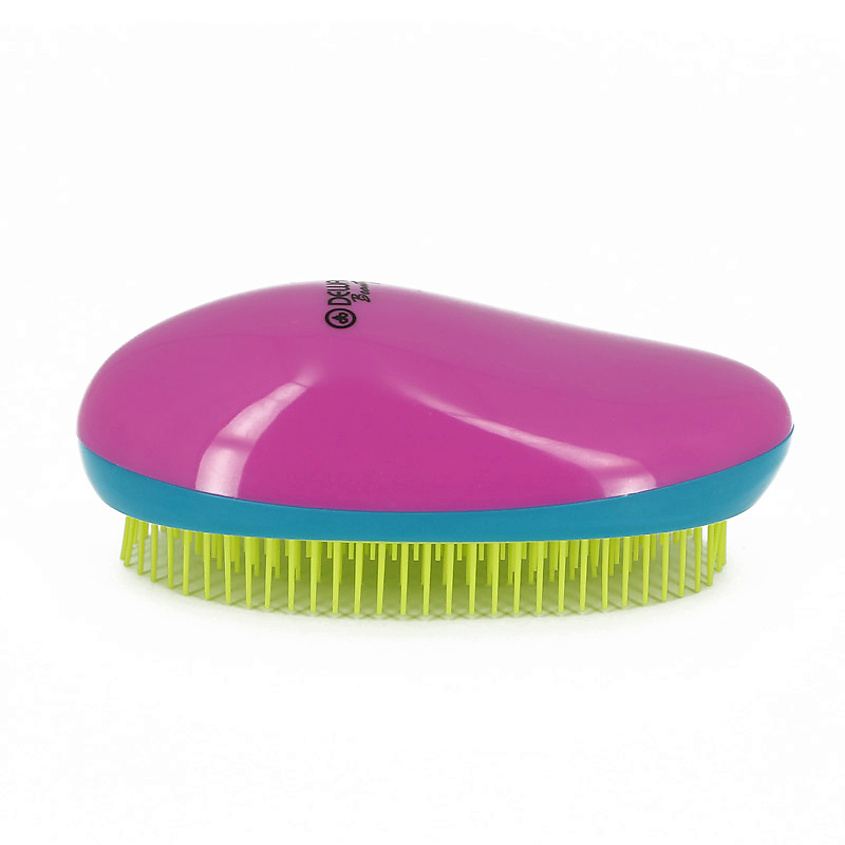 Изображение товара Массажная щетка для волос DEWAL BEAUTY 12х8см розово-сине-желтая