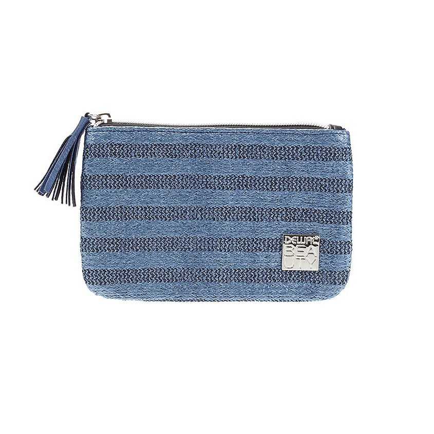 Изображение товара DEWAL BEAUTY Косметичка серия "Рогожка", синяя