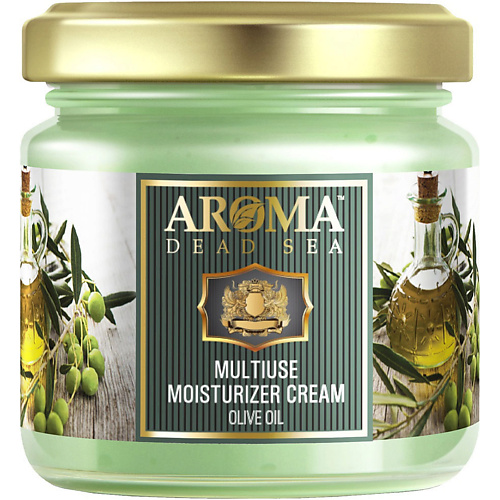 цена Крем для тела AROMA DEAD SEA Универсальный крем Оливковое масло Multiuse Moisturizer Cream Olive Oil